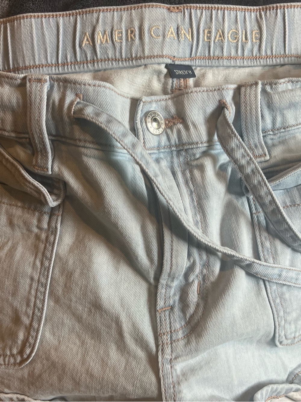 American Eagle Outfitters Light Blue Denim Shorts